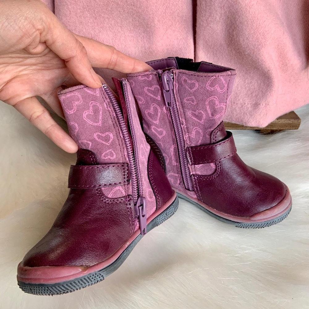 Jelly Beans: Baby’s Pink Ankle Booties - Picture 3 of 6
